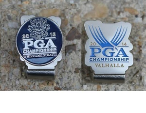 2015 PGA WHISTLING STRAITS Logotipo Bola de Golf Marcador 2014 VALHALLA Sombrero Gorra Clip - Imagen 1 de 1
