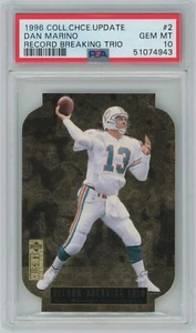 DAN MARINO (PSA 10) 1996 Collector's Choice Update Record Breaking Trio #2 - Picture 1 of 2