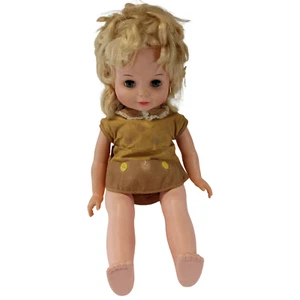 Vintage Blonde Doll with Yellow Dress - Collectible - 16" Tall - Picture 1 of 8