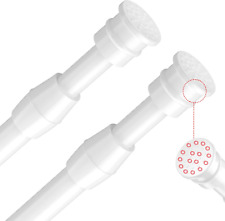 AIZESI Spring Tension Curtain Rods Short Tension Rod (White 28" to 41"-2Pcs)
