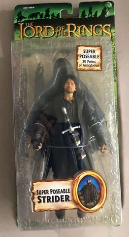 The Lord Of The Rings Aragorn Super Poseable Strider Fellowship of the Rings NEW Cover