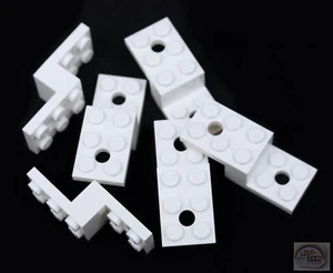 LEGO - 3-Buck Bag - 5 x Bracket 5x2x1-1/3 w/ 2 Holes - White - 11215 - New - Picture 1 of 4