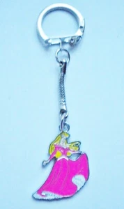 DISNEY PRINCESS AURORA (SLEEPING BEAUTY) ENAMEL KEYRING/KEY CHAIN GIFT/PRESENT - Picture 1 of 2