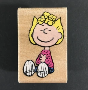 Peanuts Sally Rubber Stampede Wood Mounted Rubber Stamp USED - Picture 1 of 6
