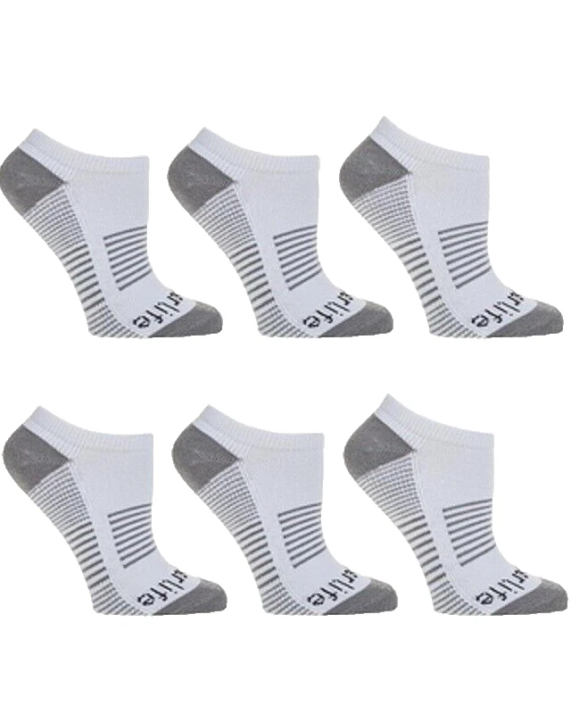 Copper Life 3-pack Women's Low-Cut Compression Socks white Md