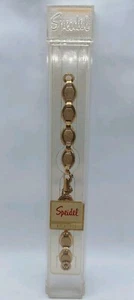 Speidel Vintage Watch Band Ladies 2182/3 Ring End NOS Gold Bracelet - Picture 1 of 7