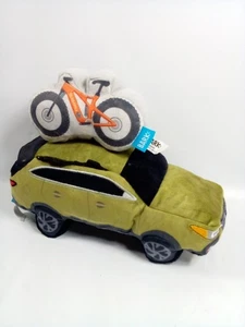 Bark Box cane giocattolo Subaru auto Chewbaru Crosstrek verde cane giocattolo peluche cigolante 9" - Foto 1 di 6