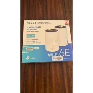 TP-Link Deco AXE5400 Tri-Band WiFi 6E Mesh System (Deco XE75 Pro) - 2 Pack - Photo 1/4