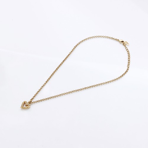 Collana Christian Dior cuore strass oro WS9067