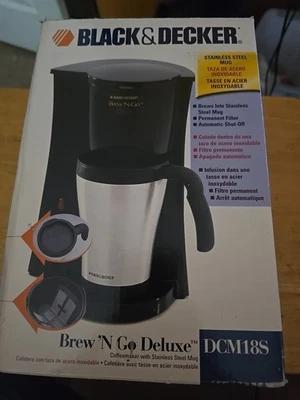 BLACK AND DECKER BREW 'N GO COFFEE MAKER 1 CUP TRAVEL MUG - Image 1 of 4