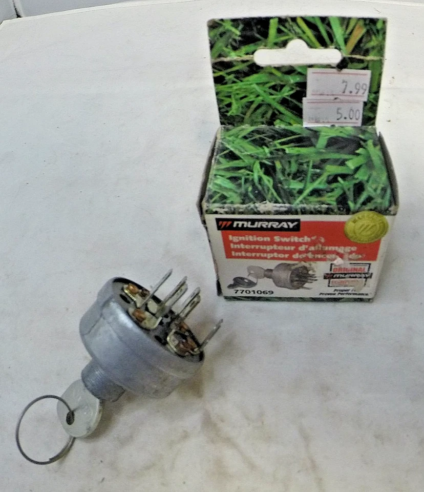 Interruptor de ignição Murray 7701069 genuíno com chave - Imagem 1 de 1