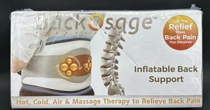 BACKOSAGE Cordless Inflatable Decompression Back Massage Belt Hot Cold Air NIB - Picture 1 of 9