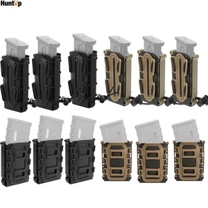 1-3 Pack Tactical Molle Magazine Pouch for 5.56 7.62 9mm Rifle Pistol Mag Holder - Picture 1 of 47