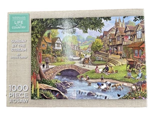 WH Smith Sunday By The Stream di Steve Crisp puzzle 1000 pezzi - Foto 1 di 2