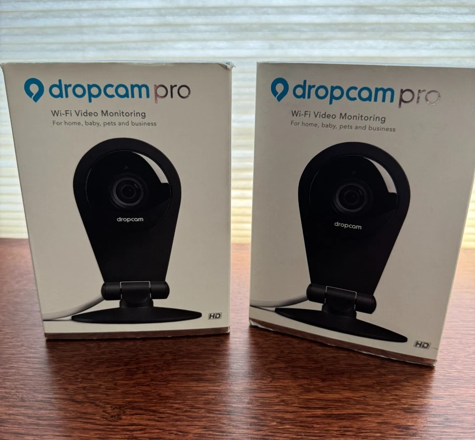 Lot of 2 cameras Dropcam Pro / Wi-Fi Video Monitoring Camera. Black. complete - Image 1 of 4