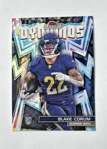 2024 Topps Finest - Dynamos Blake Corum #DYN-4 Los Angeles Rams (RC) X-Fractor - Picture 1 of 2