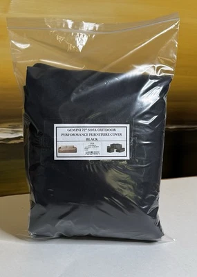 Restoration Hardware Gemini 72" Sofa Performance Furniture Cover Black $400 - Image 1 of 4