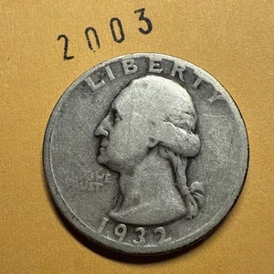 1932 D Washington Silver Quarter Dollar US 25c 90% Silver Coin KEY DATE - Picture 1 of 6