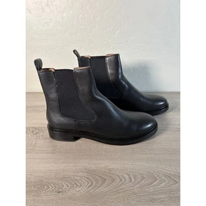 Madewell The Benning Black Leather Chelsea Boots Women's Size 9- NWOB - Picture 1 of 7