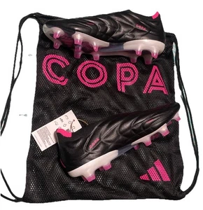 Adidas Copa Pure+ FG Soccer Cleats Men's 5 Women's 6 Black Pink HQ8895 With Bag - Picture 1 of 16