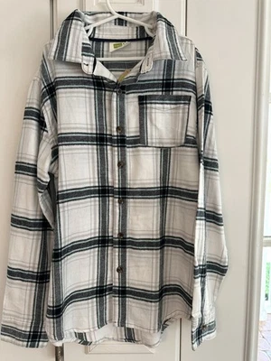 Crazy 8 Boys Black, White & Aqua Long Sleeve Shirt Size Large 10-12 MSRP $19.88 - Image 1 of 4