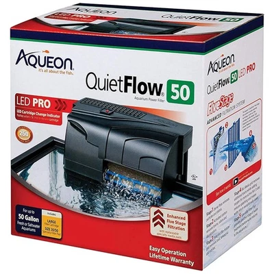 Ultra-Quiet Aqueon QuietFlow 50 LED Filter – Perfect for Any Aquarium Setup - Image 1 of 4