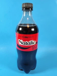 2025 Condividi una Coca-Cola Zero con Natalie bottiglia da 20 oz mai aperta regalo personalizzato HTF - Foto 1 di 2