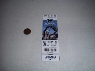 2014 OHIO STATE VS PENN STATE COLLEGE FOOTBALL TICKET STUB - Image 1 of 2