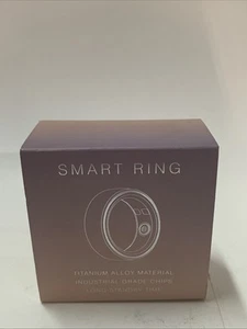 Anello Smart Ring Fitness Tracker Lega di Titanio Grado Industriale Nero Misura 12 - Foto 1 di 7