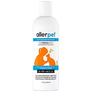 Allerpet Rimuovi Peli di Gatto 12oz per Riduzione Peli di Gatto con Applicatore Gratuito Mitt - Foto 1 di 12