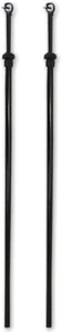 2X CLOTHES WASHING LINE PROP POLE TELESCOPIC SUPPORT EXTENDABLE 2.4M HEAVY DUTY - Picture 1 of 7