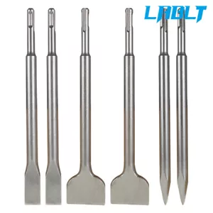 LABLT 6 Pcs SDS plus Chisel Set Concrete Drill Bit Set Rotary Hammer Bits - Foto 1 di 15
