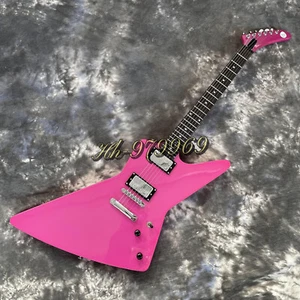 Guitarra Eléctrica James Hetfield Pink Explorer 6 Cuerdas Mástil Caoba 22 Trastes - Imagen 1 de 8