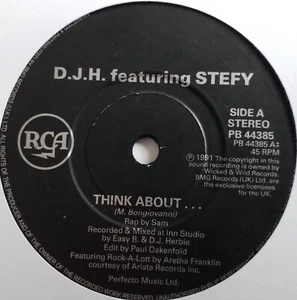 D.J.H. Featuring Stefy - Think About - 7" Vinyl Single (3) - Bild 1 von 3