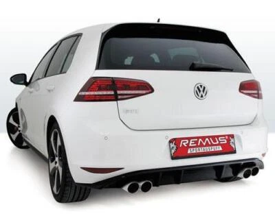 Remus Duplex Scarico Sportivo Impianto Completo da Kat VW Golf 7 VII Tipo Au Gti - Immagine 1 di 2