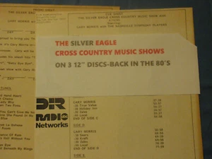 SILVER EAGLE CROSS COUNTRY SHOW-GARY MORRIS-JUN 15, '85-3-12" DISCS-ABC MINT - Picture 1 of 4