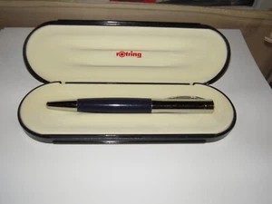 Rotring Initial Rollerball Pen, Navy Blue & Stainless Steel, New in BOX - Picture 1 of 6
