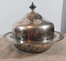 Antique Butter Dish EPNS 3 Star In Clover Mark See Pictures 