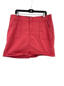 Lee Natural Fit Women's Fuchsia Khaki Chino Casual Skort Skirt Size 16 Medium - Picture 1 of 13