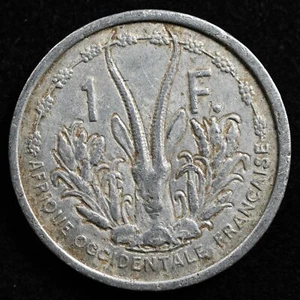 French West Africa 1 Franc 1948, Coin, Inv#G392 - Picture 1 of 2