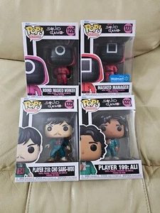 4 Funko Pop! TV Netflix Squid Game #1231 Walmart Exclusive #1226 #1225 #1221 Set - Picture 1 of 22