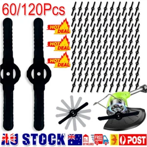 60/120X Plastic Cutter Blades Replacement for Cordless Grass Trimmer Strimmer AU - Picture 1 of 13