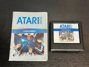  Star Raiders (Atari 5200, 1982) Authentic Game Cartridge and Manual Tested - Picture 1 of 3