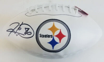Hines Ward Autographed Signed Pittsburgh Steelers Logo Football Beckett Witness - Image 1 of 4
