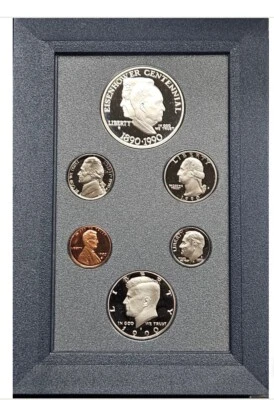 1990 Orig US Mint Prestige Set, Box COA & Silver $ incl Wonderful birth year set - Image 1 of 4