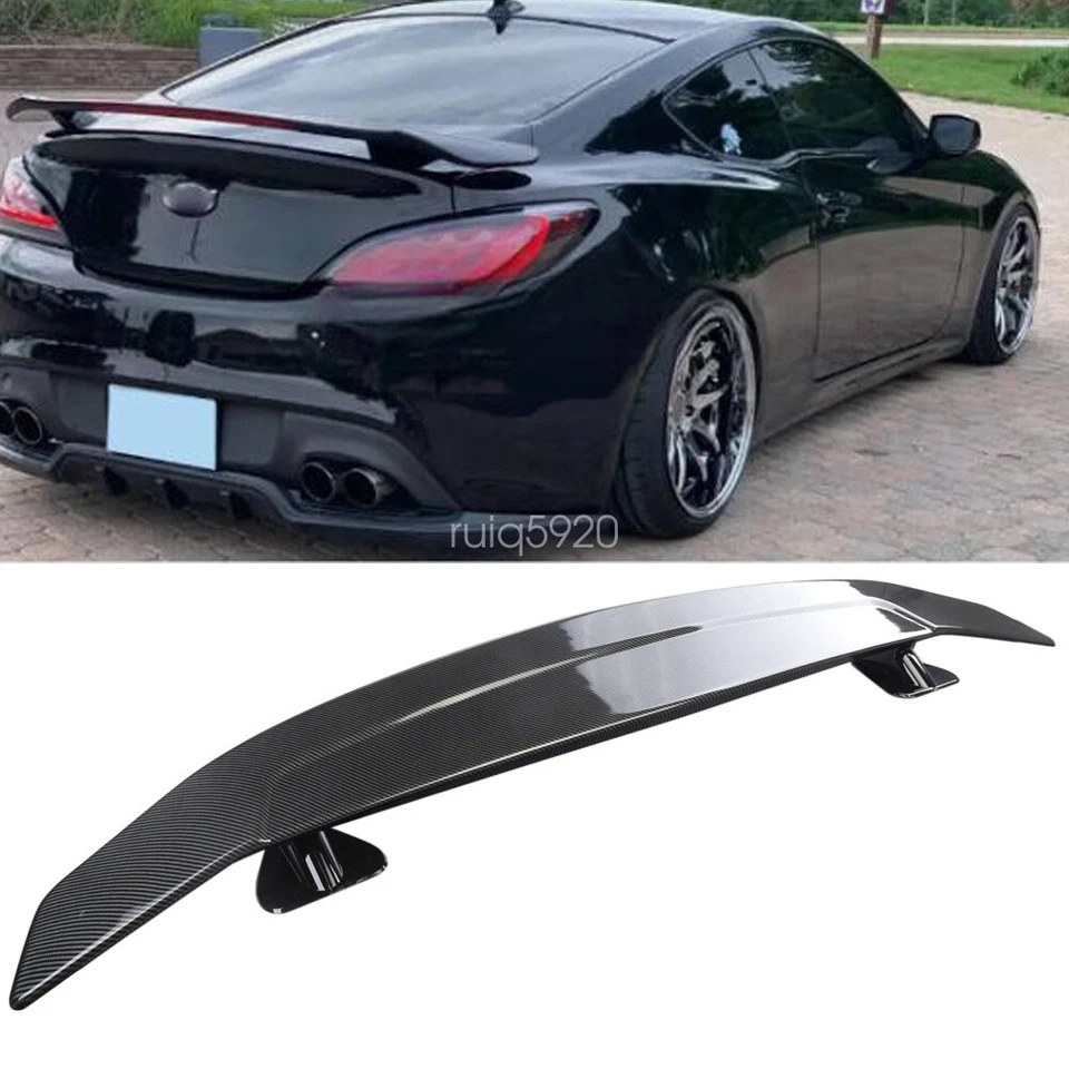 47'' For Hyundai Genesis Tiburon Coupe Carbon Style Rear Trunk Spoiler Lip Wing Foto 1 de 4