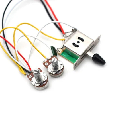 Electric Guitar Pickups Humbucker Wiring Harness Volume Tone 3-Way Switch for ST - image 1 of 4