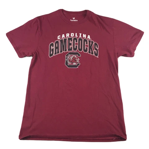 Carolina Gamecocks Shirt Mens Medium Red Graphic Tee Fanatics NCAA Short Sleeves Cover