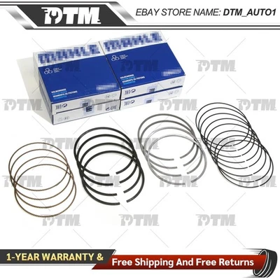 Juego de 4 anillos de pistón STD para Mercedes-Benz C180 C200 EQ Boost W205 W213 M264 1,5 Foto 1 de 4