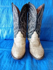 Botas de Vaquero Dan Post Manning DP3036 Cuero y Pitón Genuinas - Para Hombre 10.5 D - Imagen 1 de 14